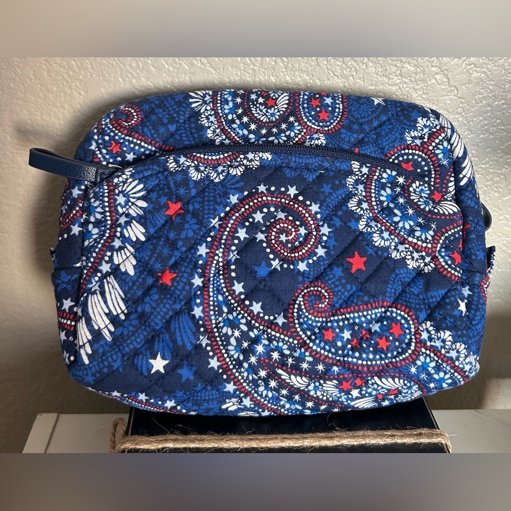 Vera Bradley plastic lined  cosmetics bag
